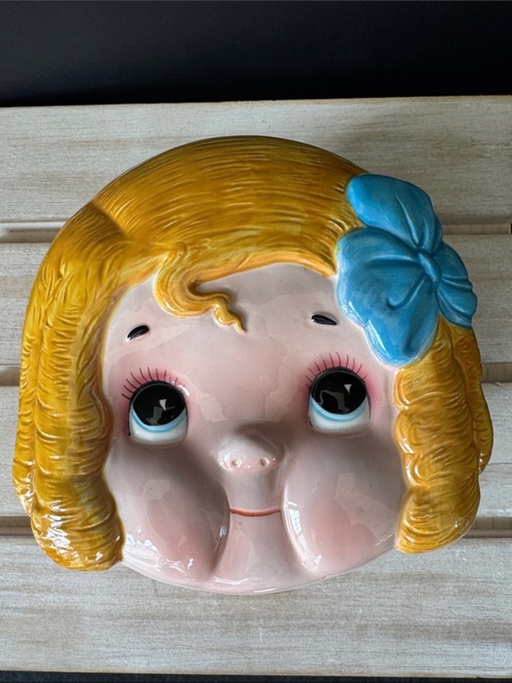 VTG 1982 Dolly Dingle Ceramic Trinket Box Covered Dish House of Global Art Japan